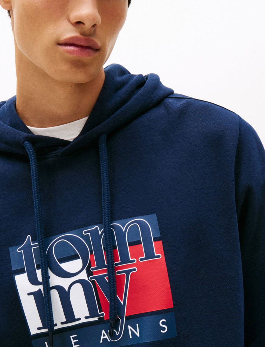 Tommy Hilfiger Dna Twist Flag Erkek Mavi Sweatshirt Tommy Hilfiger Dna Twist Flag Erkek Mavi Sweatshirt