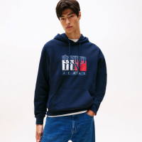 Tommy Hilfiger Dna Twist Flag Erkek Mavi Sweatshirt Tommy Hilfiger Dna Twist Flag Erkek Mavi Sweatshirt