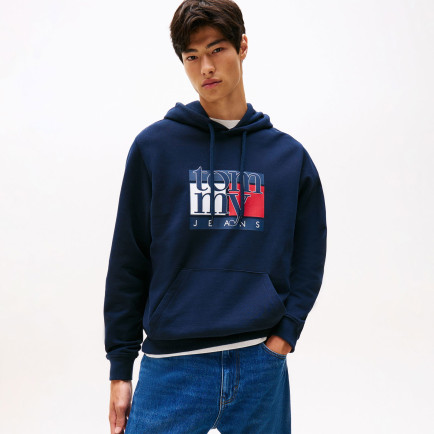 Tommy Hilfiger Dna Twist Flag Erkek Mavi Sweatshirt Tommy Hilfiger Dna Twist Flag Erkek Mavi Sweatshirt