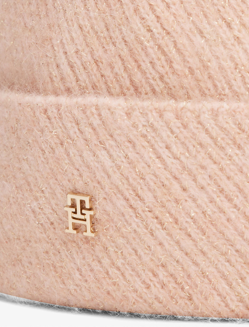 Tommy Hilfiger Pom Lurex Kadın Pembe Bere Tommy Hilfiger Pom Lurex Kadın Pembe Bere