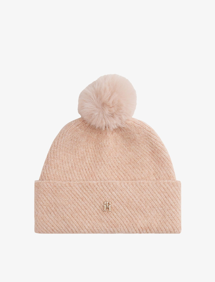 Tommy Hilfiger Pom Lurex Kadın Pembe Bere Tommy Hilfiger Pom Lurex Kadın Pembe Bere