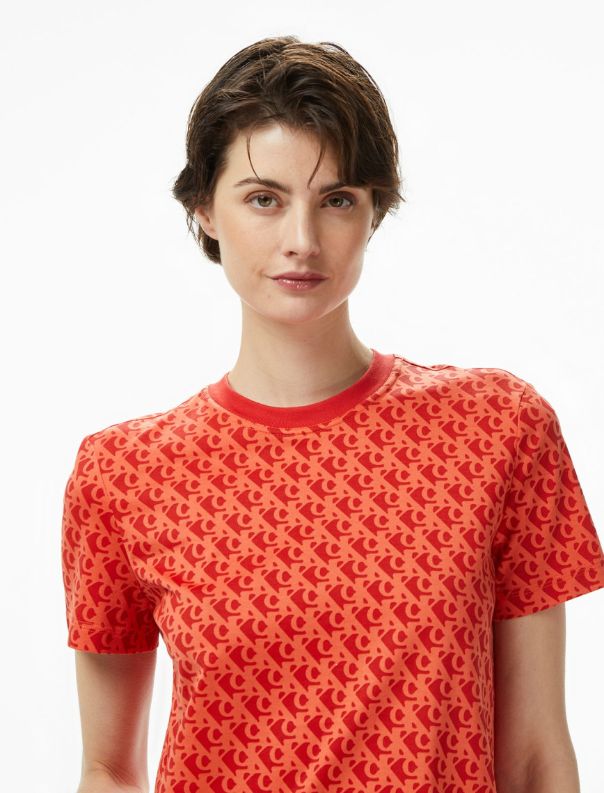 Calvin Klein Classic Kadın Kırmızı T-Shirt