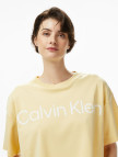 Calvin Klein Boxy Logo Graphic Kadın Sarı T-Shirt