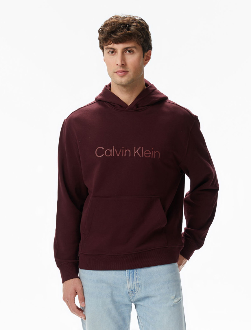 Calvin Klein Standard Logo Terry Erkek Kırmızı Sweatshirt Calvin Klein Standard Logo Terry Erkek Kırmızı Sweatshirt
