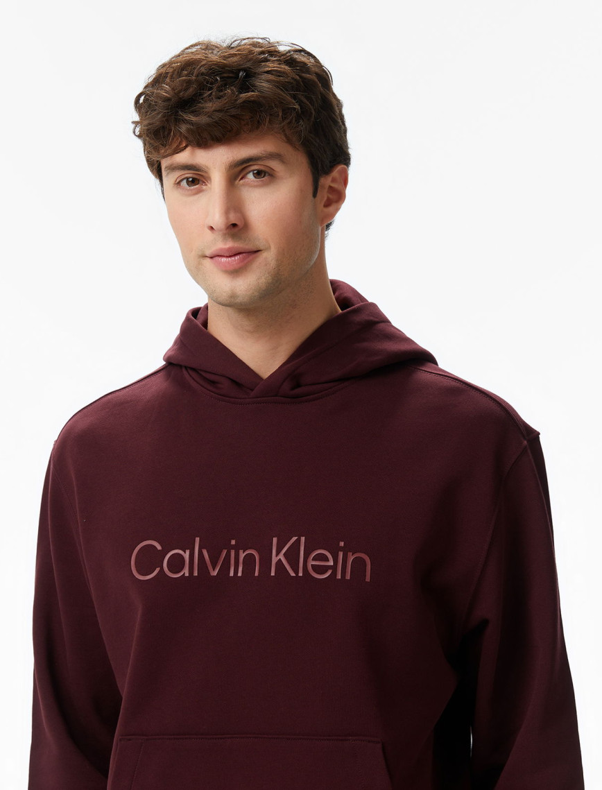 Calvin Klein Standard Logo Terry Erkek Kırmızı Sweatshirt Calvin Klein Standard Logo Terry Erkek Kırmızı Sweatshirt