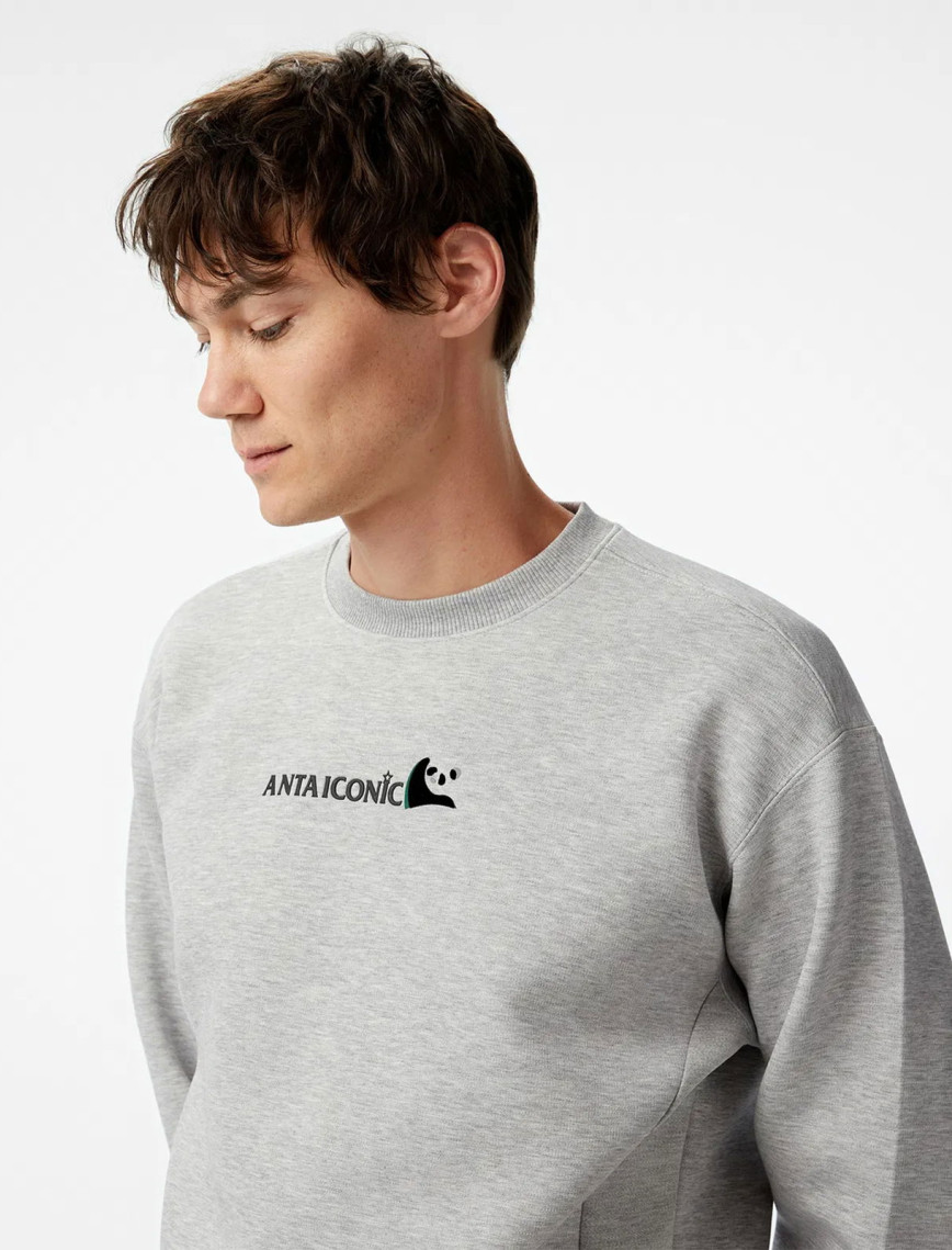 Anta Iconic Erkek Gri Sweatshirt Anta Iconic Erkek Gri Sweatshirt