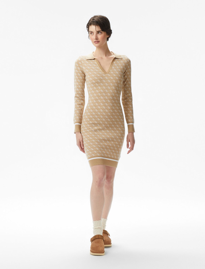 Guess Aubrey Yün Karışımlı Kadın Renkli Elbise Guess Aubrey Yün Karışımlı Kadın Renkli Elbise