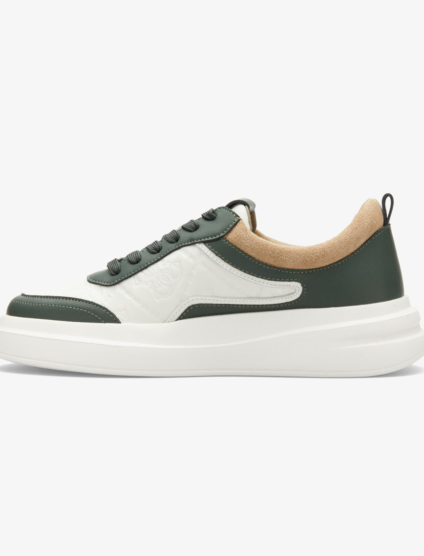 Guess Elbano Deri Erkek Beyaz Sneaker Guess Elbano Deri Erkek Beyaz Sneaker