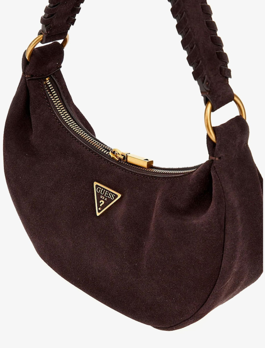 Guess Amita Deri Kadın Kahverengi Omuz Çantası Guess Amita Deri Kadın Kahverengi Omuz Çantası