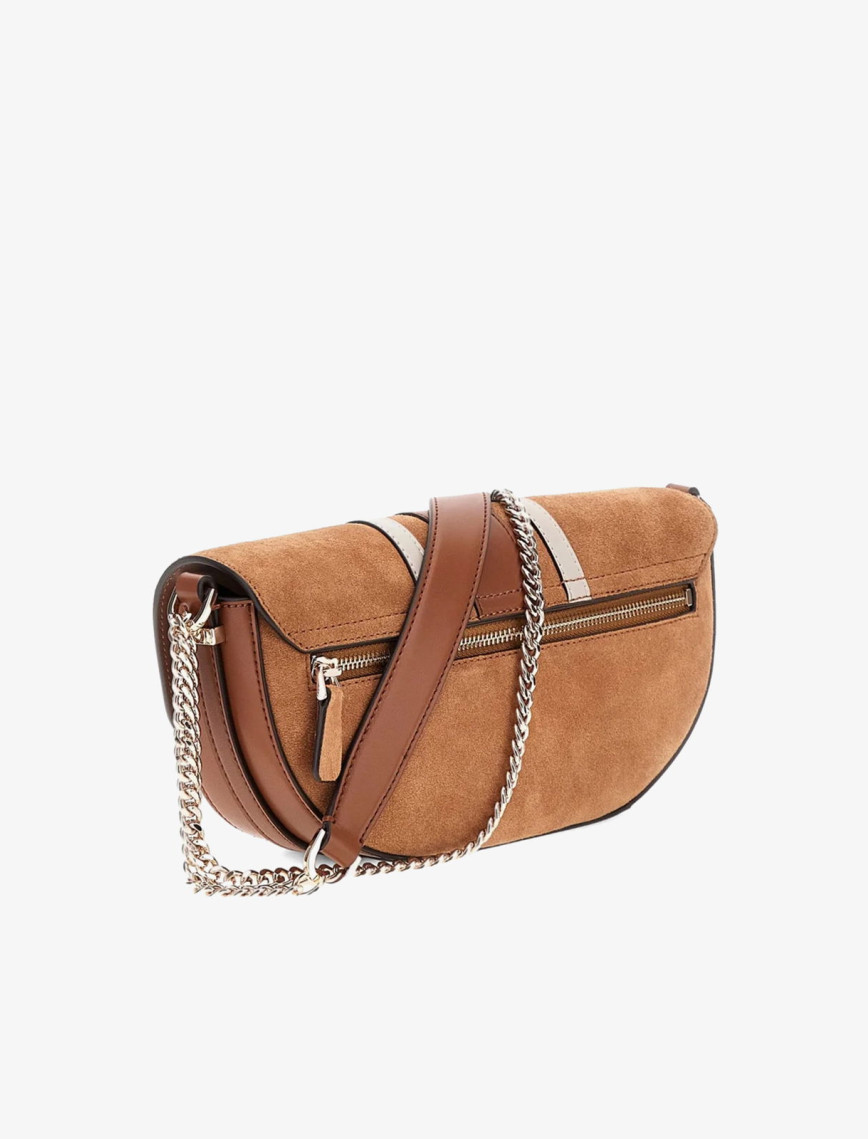 Guess Access Deri Kadın Kahverengi Omuz Çantası Guess Access Deri Kadın Kahverengi Omuz Çantası