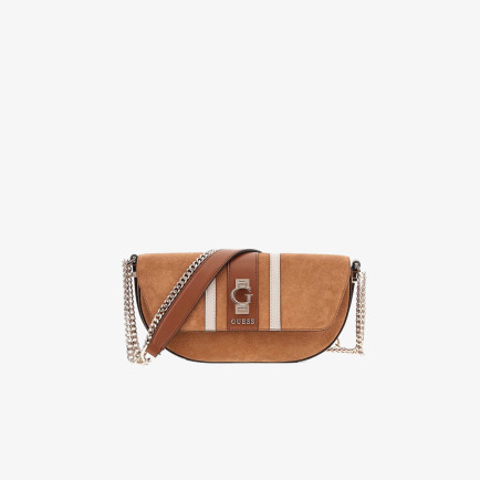 Guess Access Deri Kadın Kahverengi Omuz Çantası Guess Access Deri Kadın Kahverengi Omuz Çantası