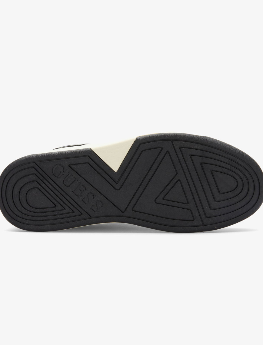 Guess Vincent Deri Erkek Siyah Sneaker Guess Vincent Deri Erkek Siyah Sneaker