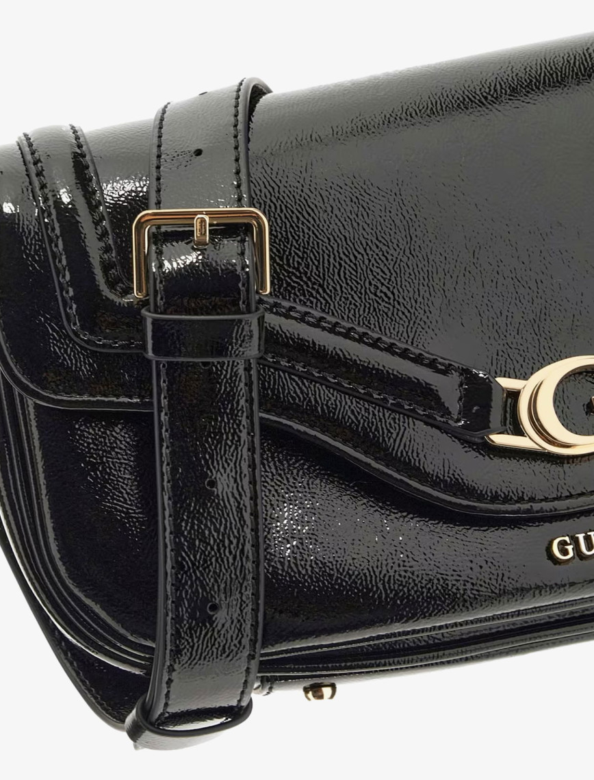 Guess Dea Flap Kadın Siyah Omuz Çantası Guess Dea Flap Kadın Siyah Omuz Çantası