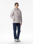 Calvin Klein Belted Lightweight Puffer Kadın Gri Mont Calvin Klein Belted Lightweight Puffer Kadın Gri Mont