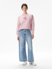 Calvin Klein Monologo French Terry Kadın Pembe Sweatshirt Calvin Klein Monologo French Terry Kadın Pembe Sweatshirt