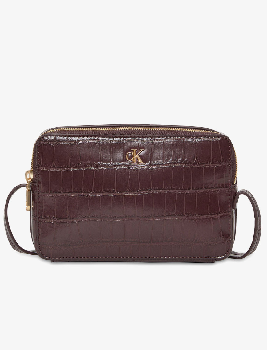 Calvin Klein Croc Camera Kadın Kırmızı El Çantası Calvin Klein Croc Camera Kadın Kırmızı El Çantası