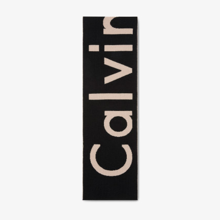 Calvin Klein Bold Logo 2 Tone Wool Erkek Siyah Atkı Calvin Klein Bold Logo 2 Tone Wool Erkek Siyah Atkı