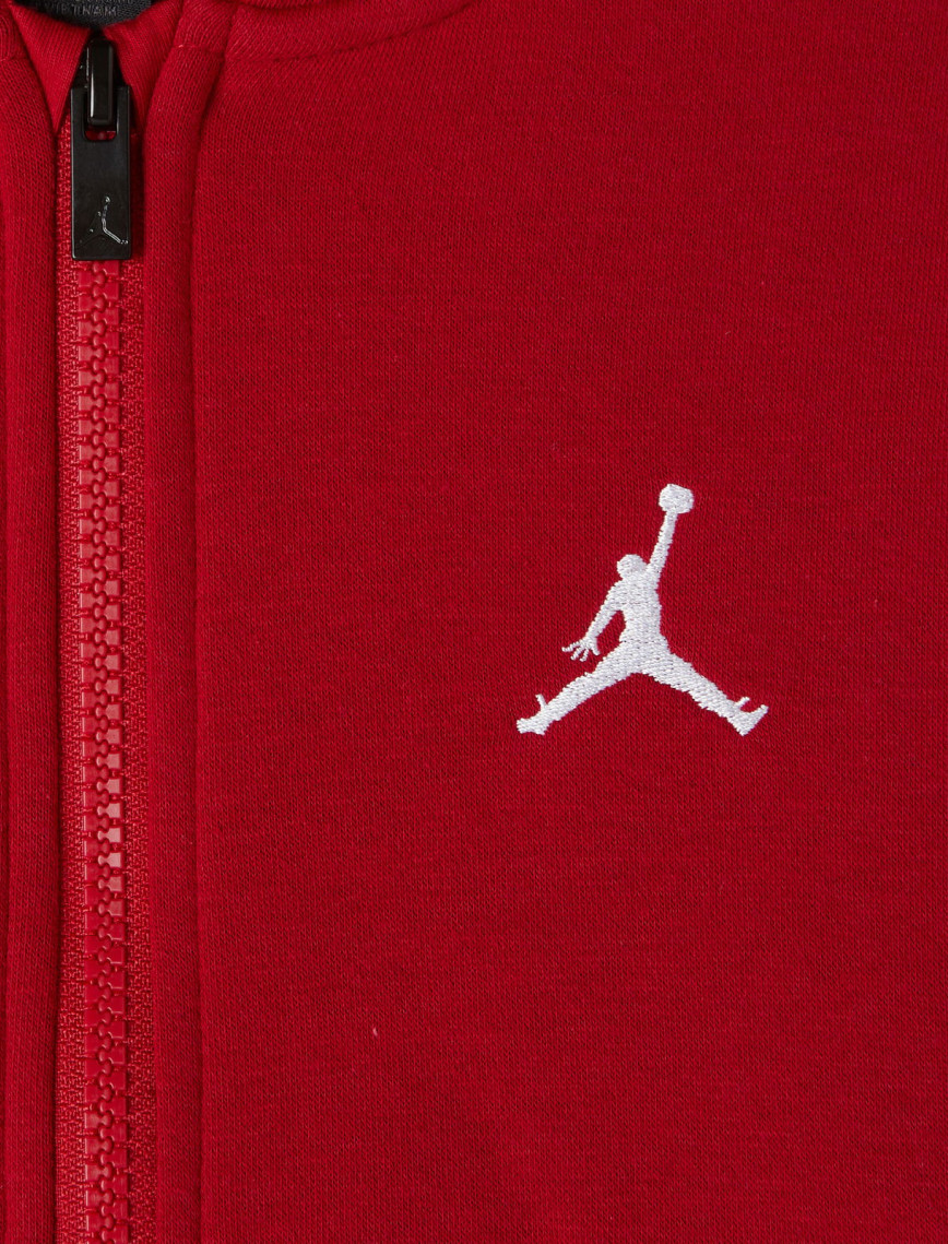 Jordan Brooklyn Çocuk Kırmızı Fermuarlı Sweatshirt