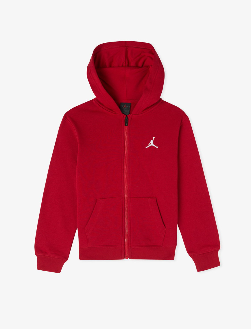 Jordan Brooklyn Çocuk Kırmızı Fermuarlı Sweatshirt