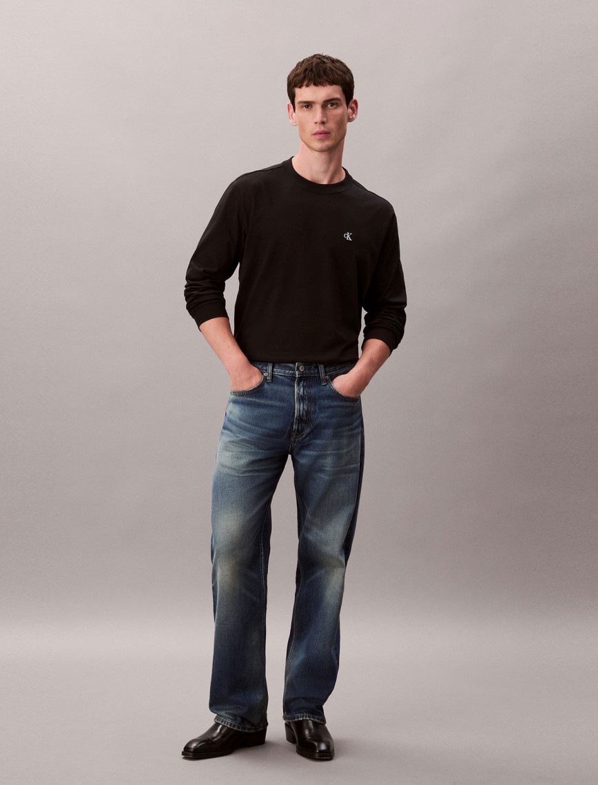 Calvin Klein Easy Monogram Erkek Siyah T-Shirt