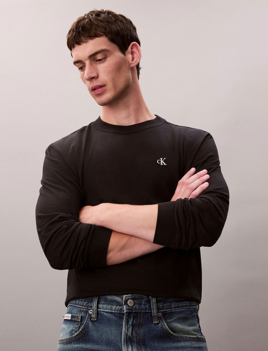 Calvin Klein Easy Monogram Erkek Siyah T-Shirt