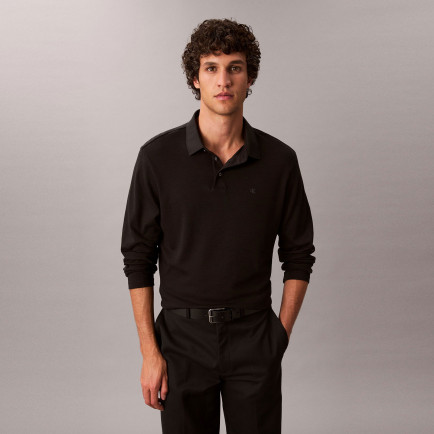 Calvin Klein Supima Cotton Solid Erkek Siyah Polo Calvin Klein Supima Cotton Solid Erkek Siyah Polo