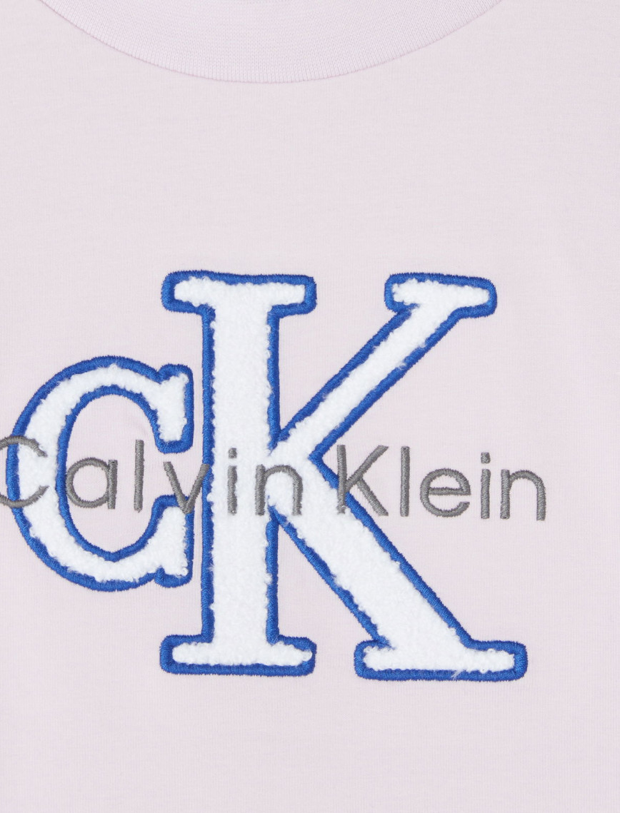 Calvin Klein Towling Monologo Çocuk Pembe T-Shirt Calvin Klein Towling Monologo Çocuk Pembe T-Shirt