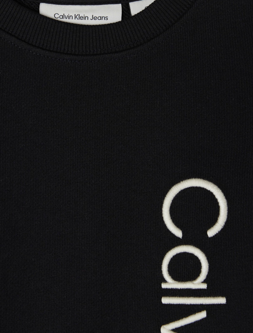 Calvin Klein Terry Side Graphic Çocuk Siyah Sweatshirt Calvin Klein Terry Side Graphic Çocuk Siyah Sweatshirt