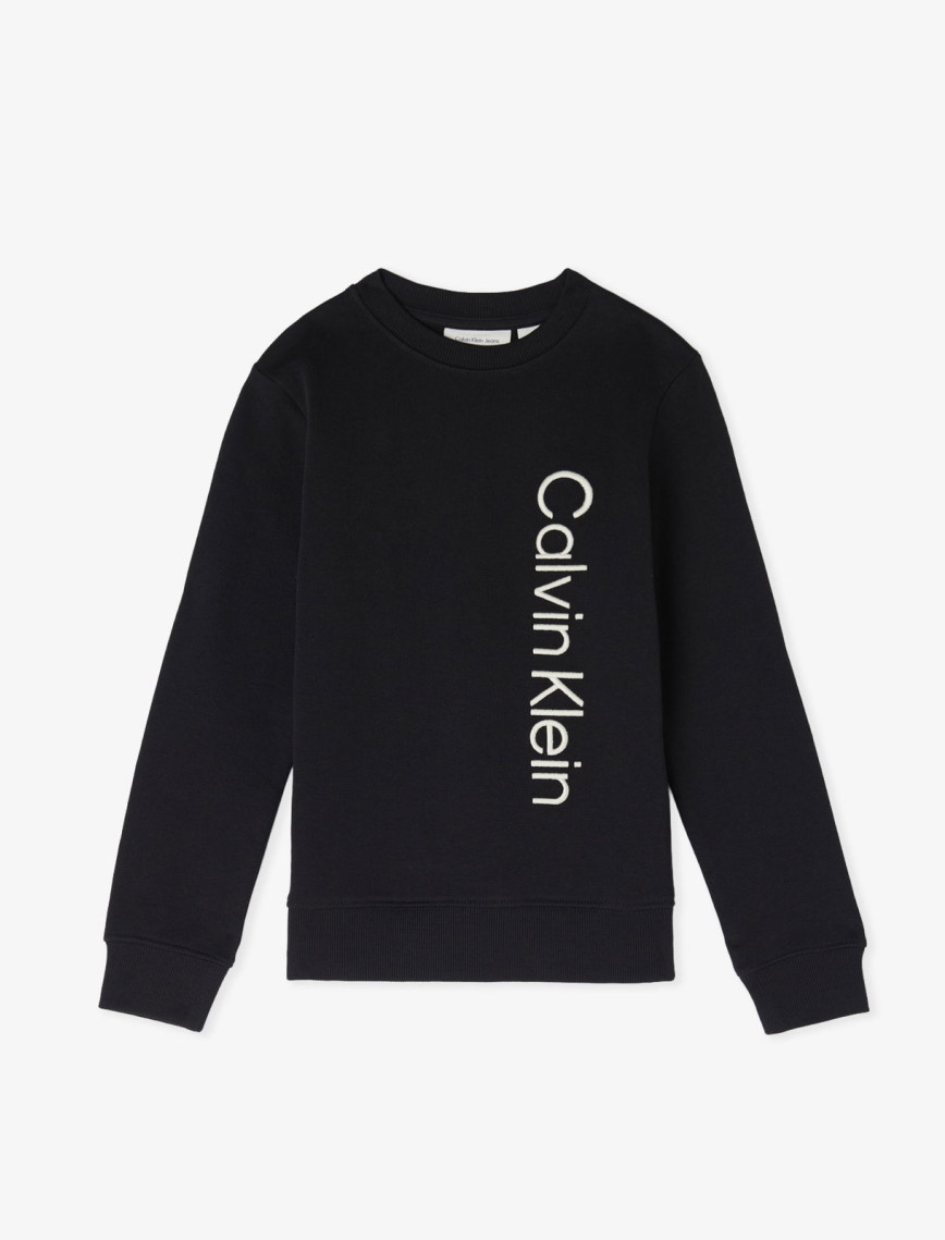 Calvin Klein Terry Side Graphic Çocuk Beyaz Sweatshirt Calvin Klein Terry Side Graphic Çocuk Beyaz Sweatshirt