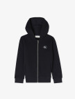Calvin Klein Badge Zip-Through Çocuk Siyah Sweatshirt Calvin Klein Badge Zip-Through Çocuk Siyah Sweatshirt