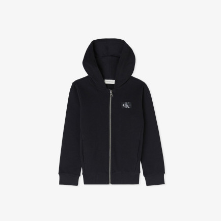 Calvin Klein Badge Zip-Through Çocuk Siyah Sweatshirt Calvin Klein Badge Zip-Through Çocuk Siyah Sweatshirt