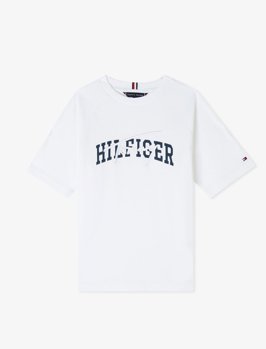 Tommy Hilfiger Mixed Graphic Çocuk Mavi T-Shirt Tommy Hilfiger Mixed Graphic Çocuk Mavi T-Shirt