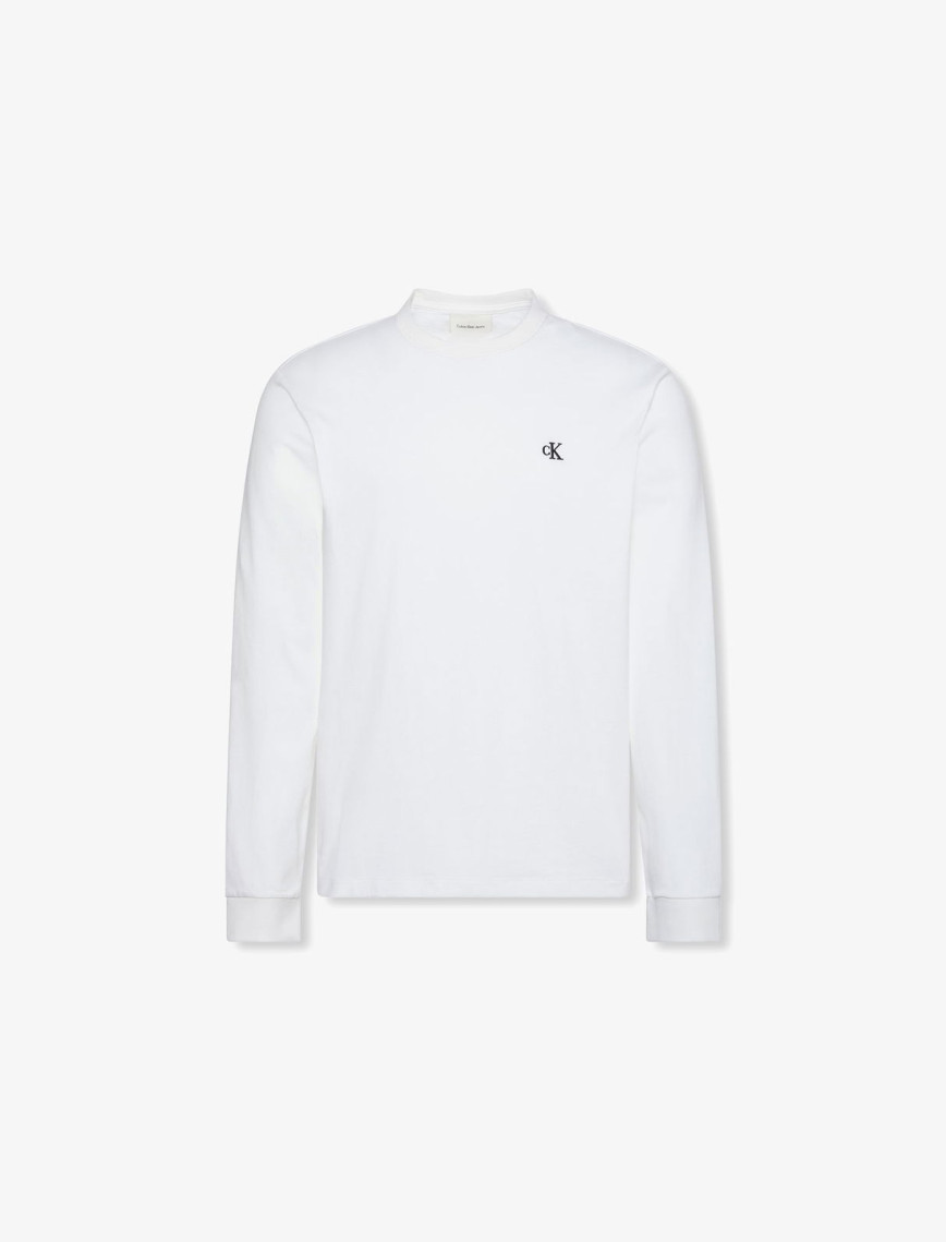 Calvin Klein Easy Monogram Erkek Beyaz T-Shirt Calvin Klein Easy Monogram Erkek Beyaz T-Shirt