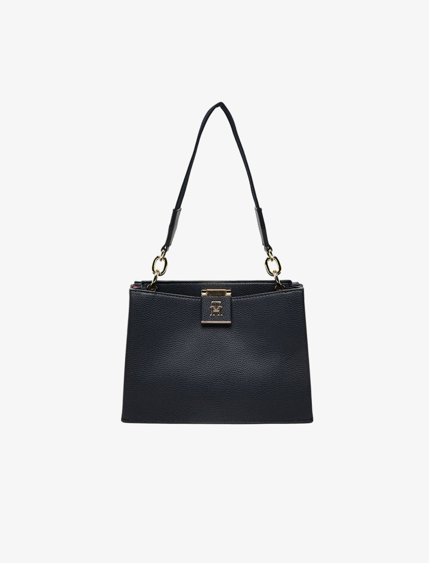 Tommy Hilfiger Her Satchel Kadın Mavi El Çantası Tommy Hilfiger Her Satchel Kadın Mavi El Çantası