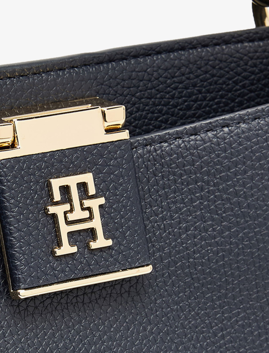 Tommy Hilfiger Her Satchel Kadın Mavi El Çantası Tommy Hilfiger Her Satchel Kadın Mavi El Çantası