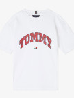 Tommy Hilfiger Varsity Raised Print Çocuk Beyaz T-Shirt Tommy Hilfiger Varsity Raised Print Çocuk Beyaz T-Shirt