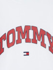Tommy Hilfiger Varsity Raised Print Çocuk Beyaz T-Shirt Tommy Hilfiger Varsity Raised Print Çocuk Beyaz T-Shirt