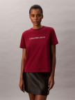 Calvin Klein Logo Classic Kadın Kırmızı T-Shirt Calvin Klein Logo Classic Kadın Kırmızı T-Shirt