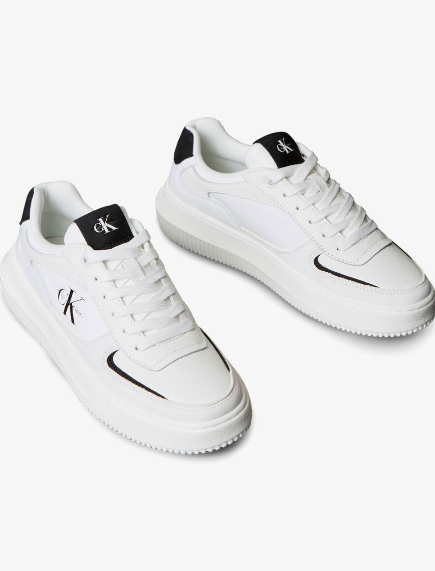 Calvin Klein Chunky Cupsole Low Kadın Beyaz Sneaker Calvin Klein Chunky Cupsole Low Kadın Beyaz Sneaker