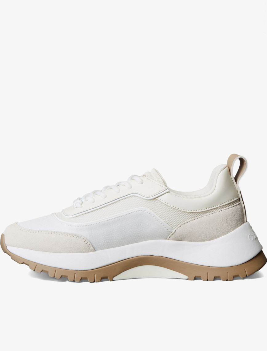 Calvin Klein Runner Lace Up Mesh Mix Kadın Beyaz Sneaker Calvin Klein Runner Lace Up Mesh Mix Kadın Beyaz Sneaker