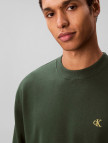 Calvin Klein Terry Monogram  Erkek Yeşil Sweatshirt