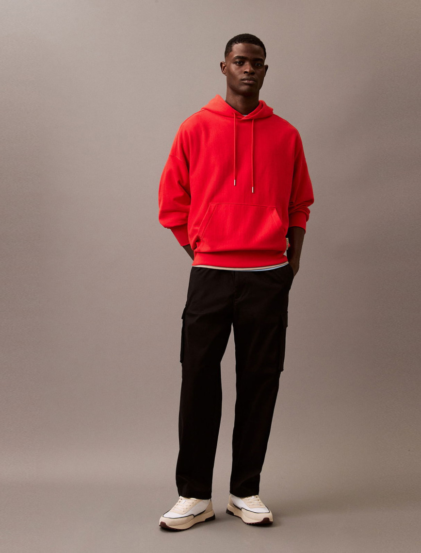 Calvin Klein Cotton Pull On Straight Cargo Erkek Siyah Pantolon Calvin Klein Cotton Pull On Straight Cargo Erkek Siyah Pantolon