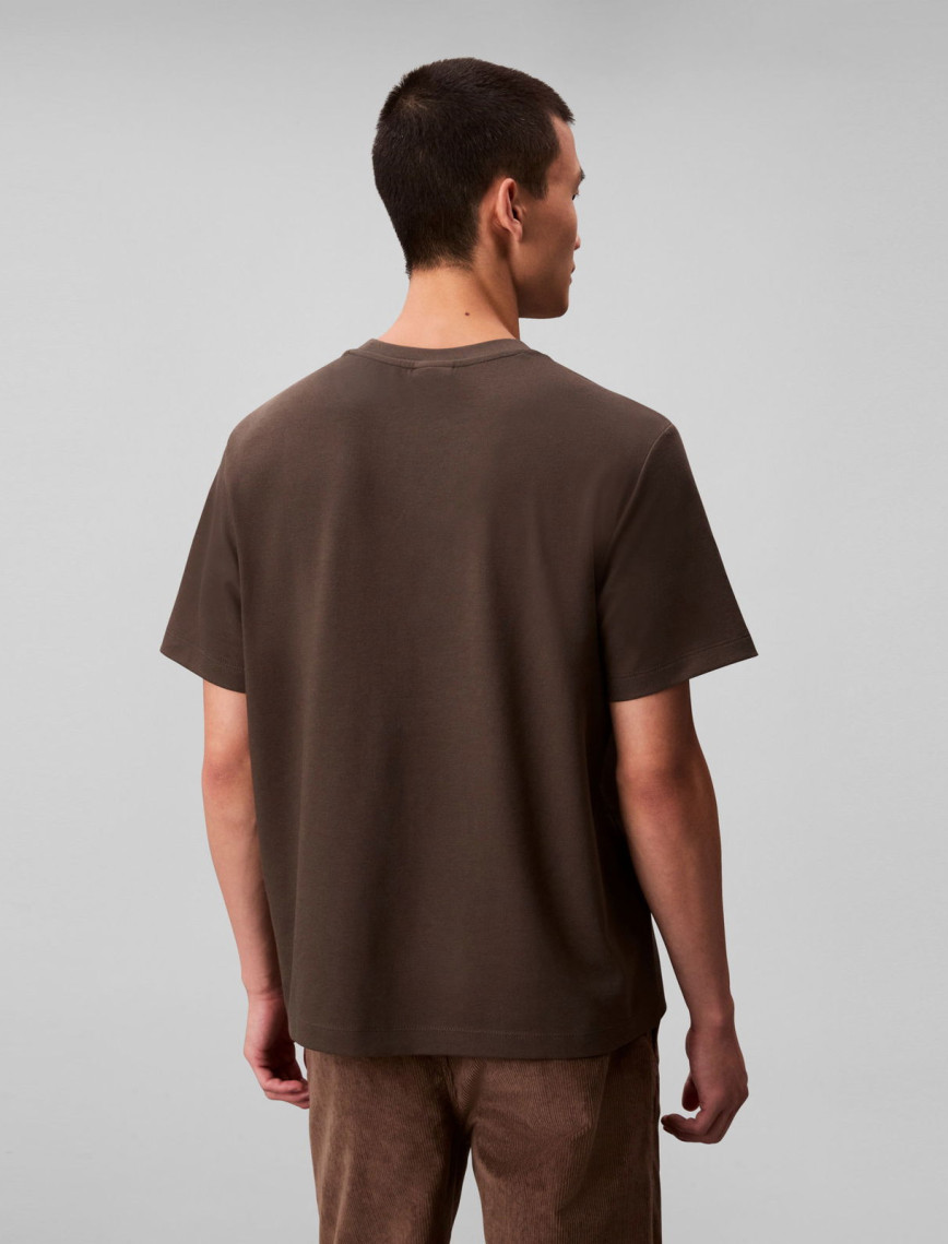 Calvin Klein Stretch Cotton Pique Nano Erkek Gri T-Shirt Calvin Klein Stretch Cotton Pique Nano Erkek Gri T-Shirt