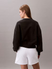 Calvin Klein Logo Emb French Terry Kadın Siyah Sweatshirt Calvin Klein Logo Emb French Terry Kadın Siyah Sweatshirt