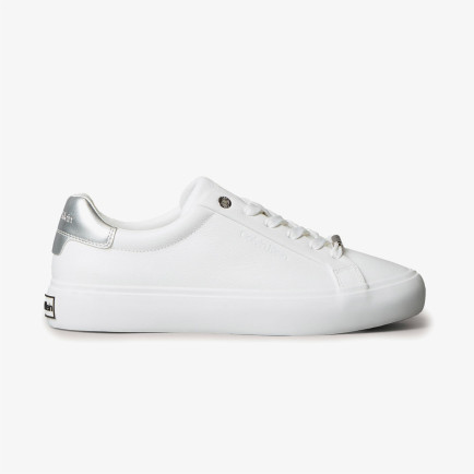 Calvin Klein Lace Up Sneaker Silver Kadın Beyaz Sneaker