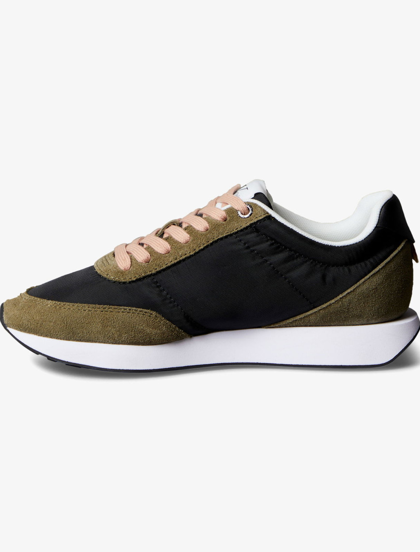 Calvin Klein Retro Runner Lace Up Kadın Siyah Sneaker Calvin Klein Retro Runner Lace Up Kadın Siyah Sneaker