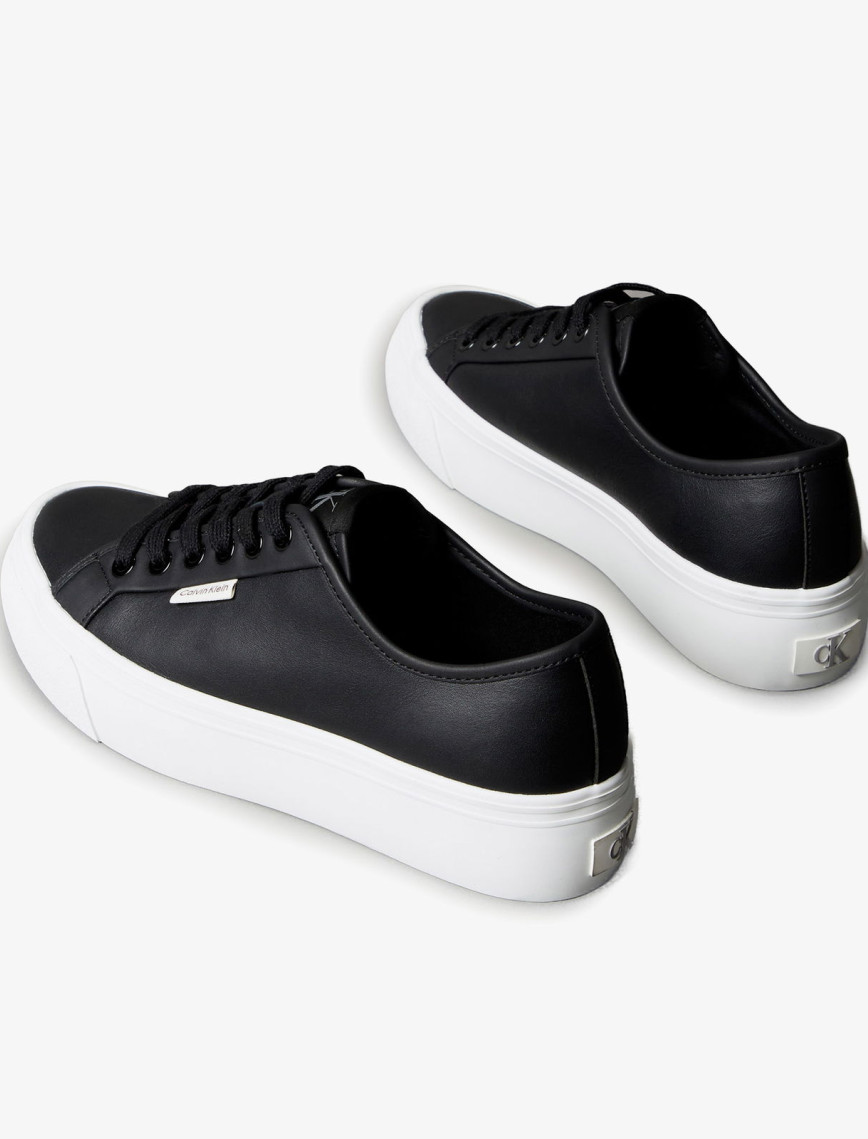 Calvin Klein Vulc Flatf Lace Up Kadın Siyah Sneaker