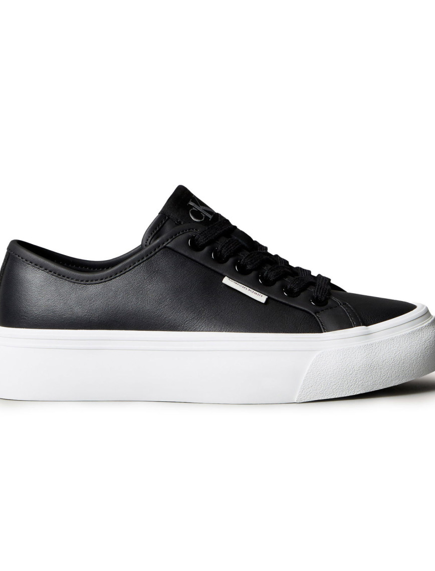 Calvin Klein Vulc Flatf Lace Up Kadın Siyah Sneaker