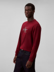 Calvin Klein Terry Monologo Erkek Kırmızı Sweatshirt Calvin Klein Terry Monologo Erkek Kırmızı Sweatshirt