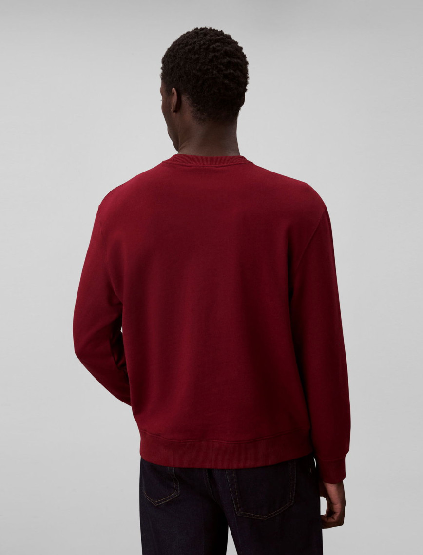 Calvin Klein Terry Monologo Erkek Kırmızı Sweatshirt Calvin Klein Terry Monologo Erkek Kırmızı Sweatshirt